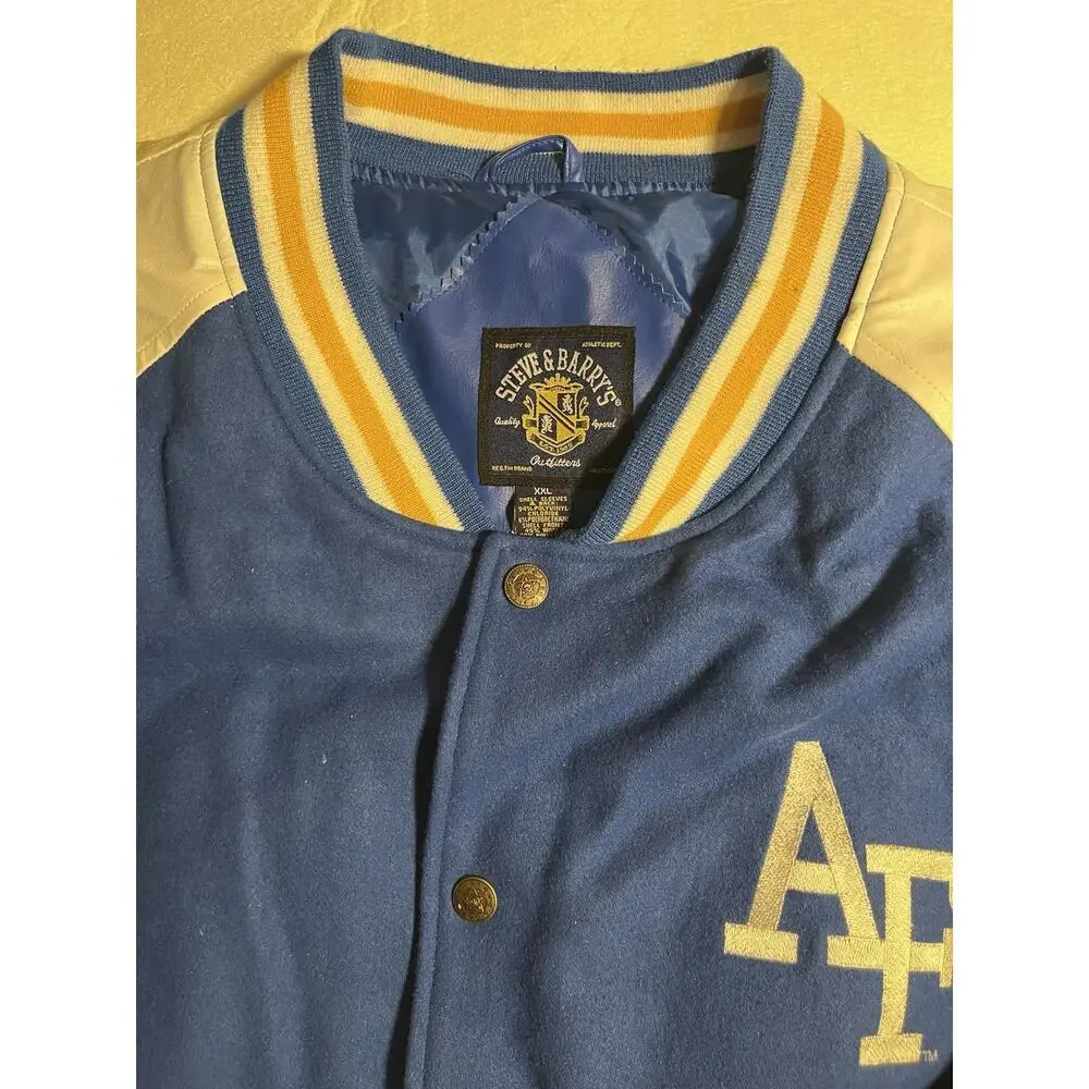 Vintage Steve & Barry’s Air Force Falcons Varsity Jacket Men XXL 2XL USAF